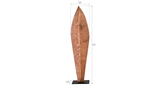Phillips Collection Carved Leaf on Stand, Copper Leaf LG Accent
