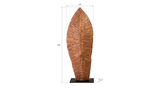 Phillips Collection Carved Leaf on Stand, Copper Leaf SM Accent
