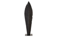 Phillips Collection Carved Leaf on Stand Burnt LG Accent