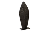 Phillips Collection Carved Leaf on Stand Burnt SM Accent