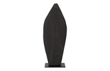 Phillips Collection Carved Leaf on Stand Burnt SM Accent