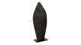 Phillips Collection Carved Leaf on Stand Burnt SM Accent