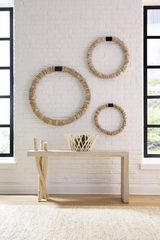 Phillips Collection Stacked Wall Ring Bleached LG Accent