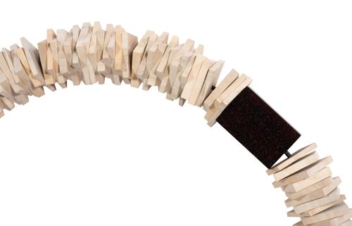 Phillips Collection Stacked Wall Ring Bleached MD Accent
