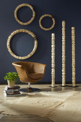 Phillips Collection Stacked Wall Ring Bleached SM Accent