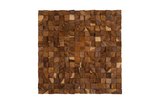 Phillips Collection Blocks Chamcha Wood Natural LG Wall Art