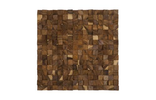 Phillips Collection Blocks Chamcha Wood Natural LG Wall Art