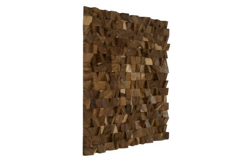 Phillips Collection Blocks Chamcha Wood Natural LG Wall Art