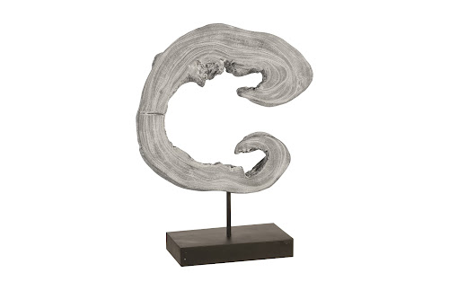 Phillips Collection Creature Sculpture on Stand Gray Stone Tabletop