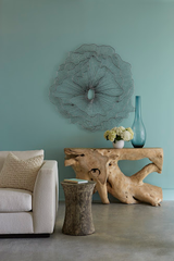 Phillips Collection Poppy Flower Wall Art Silver/Black LG Accent