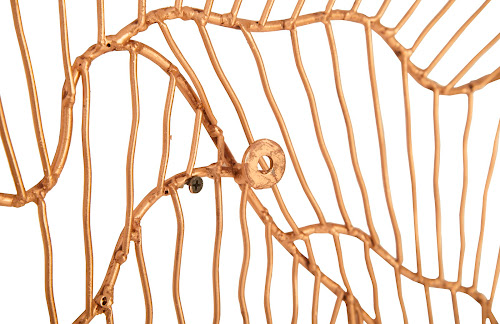 Phillips Collection Poppy Flower Wall Art Copper LG Accent