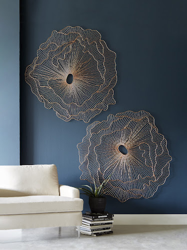 Phillips Collection Poppy Flower Wall Art Copper LG Accent