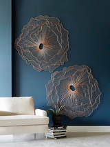 Phillips Collection Poppy Flower Wall Art Copper LG Accent