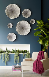 Phillips Collection Lotus Silver/Black MD Wall Art