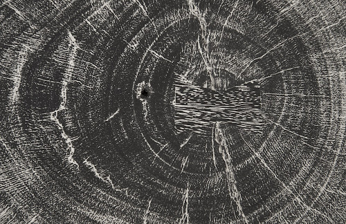 Phillips Collection Curved Wood , Thick , Gray Stone Gray Stone Stool