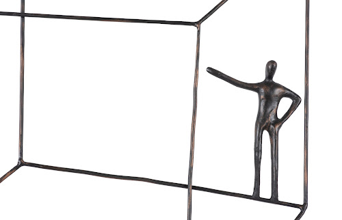 Phillips Collection Perspective Wall Art Square Standing Arm Up Accent
