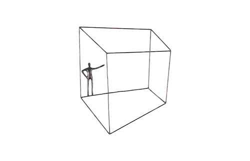 Phillips Collection Perspective Wall Art Square Standing Arm Up Accent