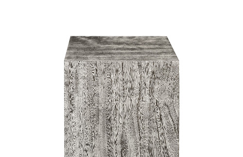 Phillips Collection Prism Pedestal Medium Gray Stone Accent