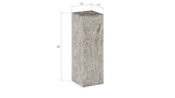 Phillips Collection Prism Pedestal Large Gray Stone Accent