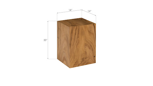 Phillips Collection Prism Pedestal Small Natural Accent