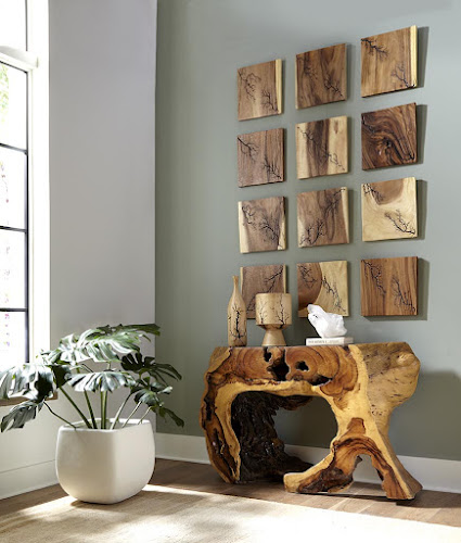 Phillips Collection Lightning Wall Tile Chamcha Wood Wall Art