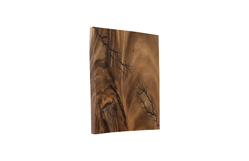 Phillips Collection Lightning Wall Tile Chamcha Wood Wall Art
