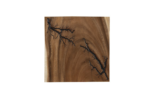 Phillips Collection Lightning Wall Tile Chamcha Wood Wall Art