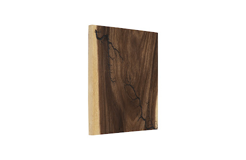 Phillips Collection Lightning Wall Tile Chamcha Wood Wall Art