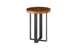 Phillips Collection Chuleta Bar Table on Black Metal Base Chamcha Wood Natural Bar Stool