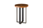 Phillips Collection Chuleta Bar Table on Black Metal Base Chamcha Wood Natural Bar Stool
