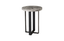 Phillips Collection Chuleta Bar Table on Black Metal Base Chamcha Wood Gray Stone Bar Stool