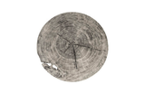 Phillips Collection Chuleta Bar Table on Black Metal Base Chamcha Wood Gray Stone Bar Stool