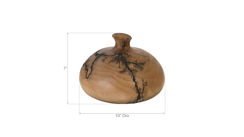 Phillips Collection Lightning Mango Wood Short Vase