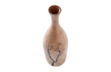 Phillips Collection Lightning Bottle Mango Wood Curved Neck Vase