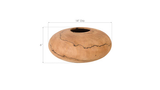 Phillips Collection Lightning Mango Wood Low 13"-14"Dia Vase