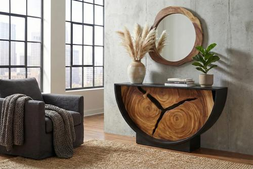 Phillips Collection Freeform Brown Mirror