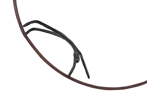 Phillips Collection Olympic Figure in Iron Ring Black Rust Style A Accent