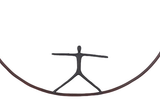 Phillips Collection Olympic Figure in Iron Ring Black Rust Style B Accent