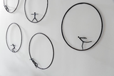 Phillips Collection Olympic Figure in Iron Ring Black Rust Style B Accent