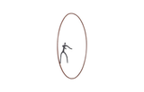 Phillips Collection Olympic Figure in Iron Ring Black Rust Style D Accent