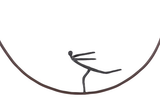 Phillips Collection Olympic Figure in Iron Ring Black Rust Style E Accent