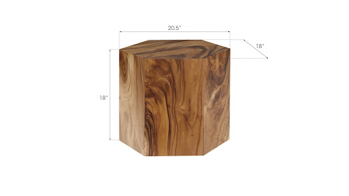 Phillips Collection Honeycomb Chamcha Wood SM Side Table