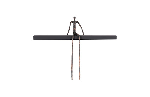 Phillips Collection Moveable Man on Shelf Sitting A Accent