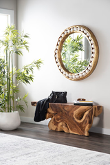 Phillips Collection Pearl , Gold Leaf Round Mirror