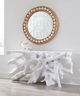Phillips Collection Pearl , Gold Leaf Round Mirror