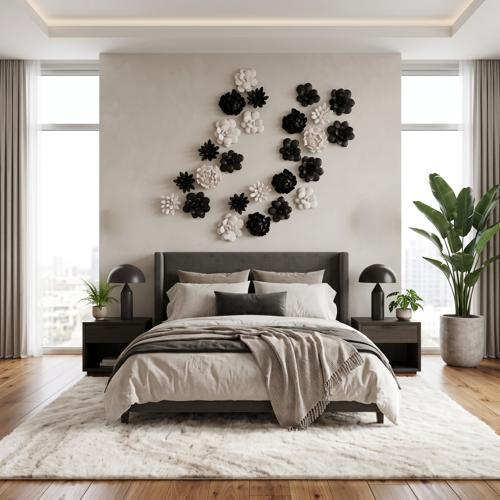 Phillips Collection Compactum Succulent , White Stone White Wall Art