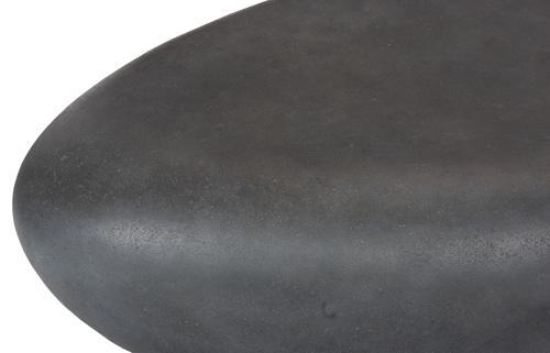 Phillips Collection River Stone Charcoal Stone Small Coffee Table