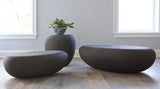 Phillips Collection River Stone Charcoal Stone Small Coffee Table