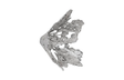 Phillips Collection Perforated Splash Bowl Wall Art Silver Leaf Accent