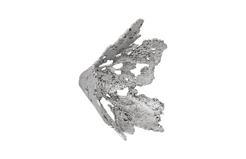 Phillips Collection Perforated Splash Bowl Wall Art Silver Leaf Accent